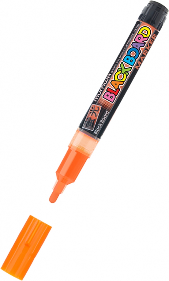 Маркер меловой "Black Board Marker", оранжевый, 3 мм, водная основа