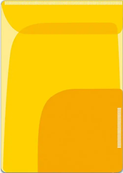 Папка-уголок для заметок, желтый/оранжевый
