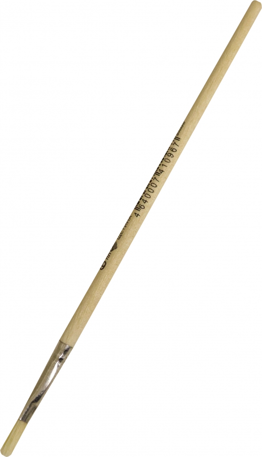 Кисть "Щетина №6", плоская, деревянная ручка