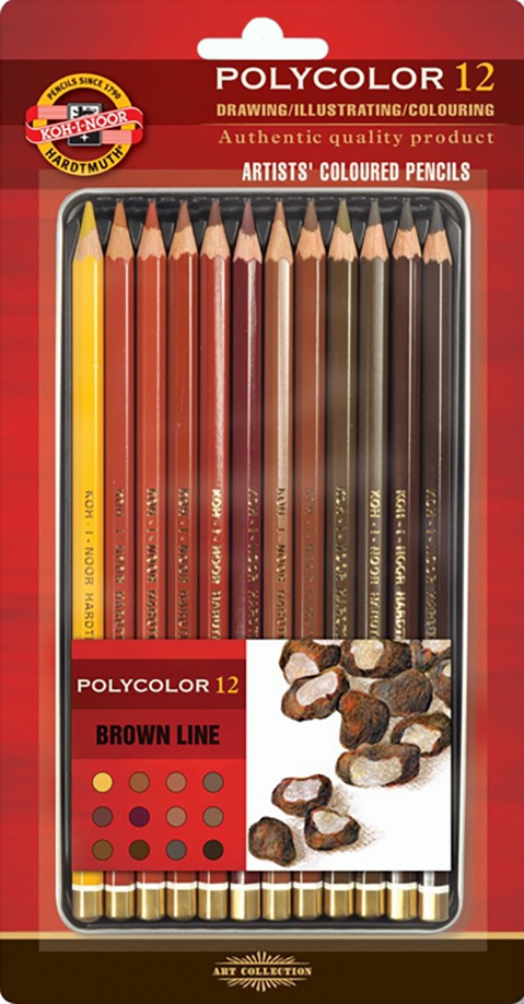 Набор цветных карандашей "Polycolor", 12 цветов