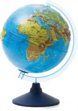 Глобус интерактивный физико-политический, рельефный, с подсветкой, 25 см