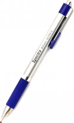 Ручка шариковая автоматическая с грипом "Ultra G technology. Spectra", 0,7 мм, синяя