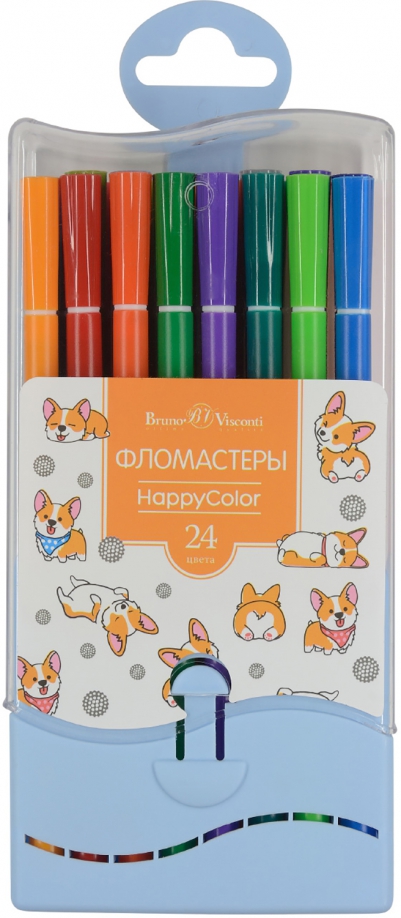 Фломастеры "Happycolor", 24 цвета
