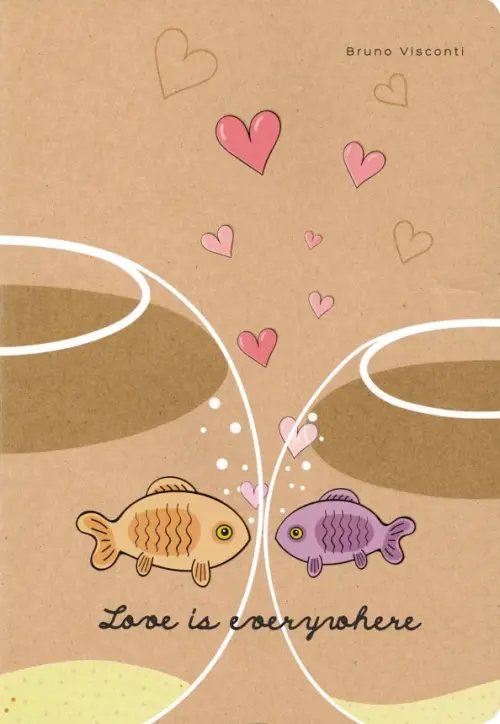 Тетрадь "Fish love", А5, 40 листов, клетка