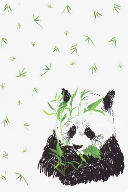 Блокнот. Панда и бамбук