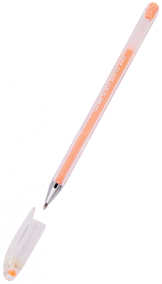 Ручка гелевая "Hi-Jell Pastel", оранжевая, 0,8 мм