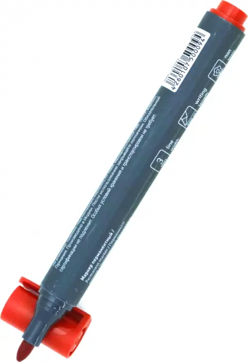 Маркер перманентный "MultiLine PE300", пулевидный, 3 мм, красный