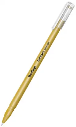 Ручка гелевая "Brilliant Metallic", 0,8 мм, золото металлик