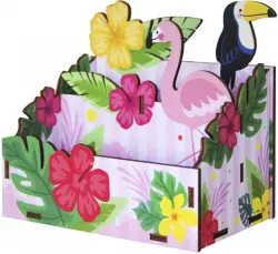 Органайзер с печатью "Фламинго", 15x9,5x15 см