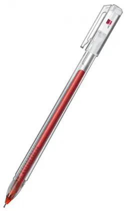 Ручка гелевая Hatber "Pin", красная, 0,5 мм