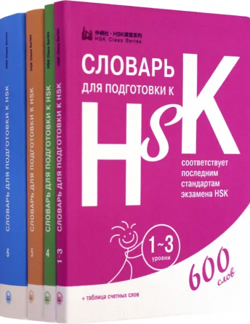 Словари для подготовки к HSK. Уровень 1-3, 4,5 и 6 (количество томов: 4)