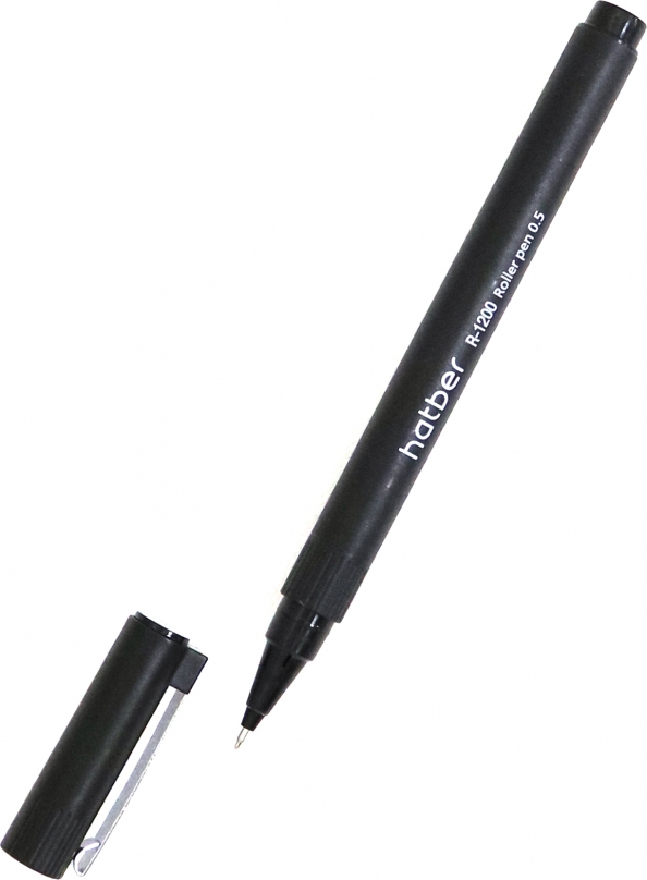 Ручка-роллер "Hatber R-1200", 0,5 мм, черные чернила