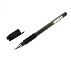 Ручка гелевая "Silwerhof. Advance", черные чернила, 0,5 мм резиновая манжета