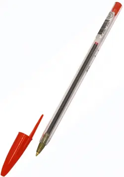 Ручка шариковая "Silwerhof. Simplex", красные чернила, 0,7 мм, одноразовая