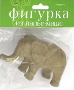 Фигурка из папье-маше "Слон" (4,5x13x7 см)