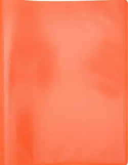Папка панорама на 4-х кольцах "Бюрократ. Double Neon", цвет: оранжевый, A4, арт. DNE0740/4ROR