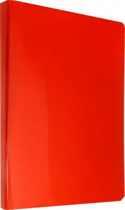 Папка с 10 прозрачными вкладышами "Бюрократ. DeLuxe", цвет: красный, A4, арт. DLV10RED
