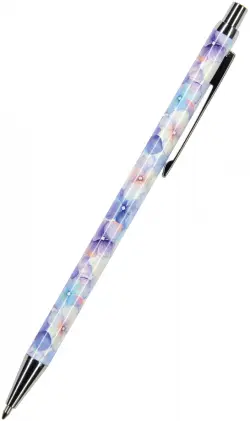 Ручка шариковая, металлическая "Felicita. Цветы", 0.7 мм, синяя