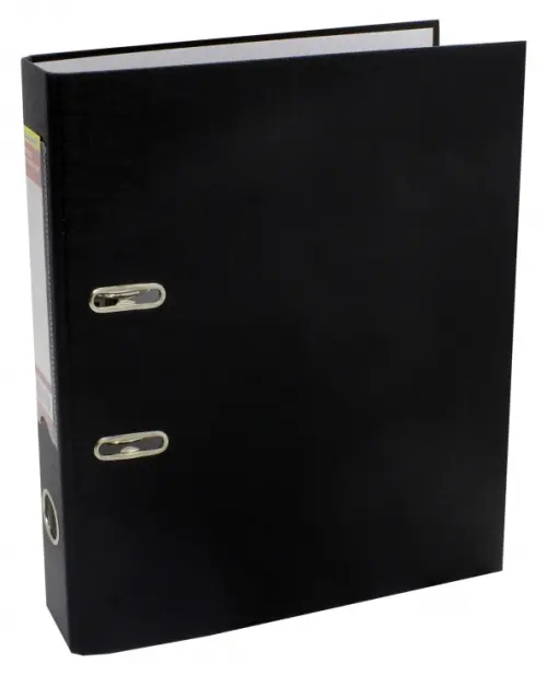 Папка-регистратор "Silwerhof", цвет: черный, A4, 50 мм, арт. 355020-01