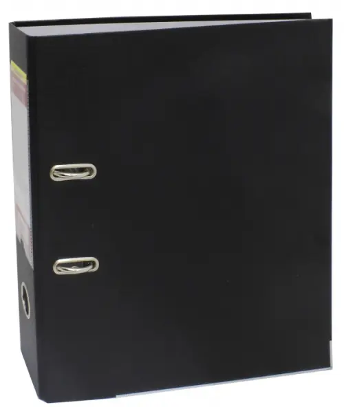 Папка-регистратор "Silwerhof", цвет: черный, A4, 75 мм, арт. 355021-01