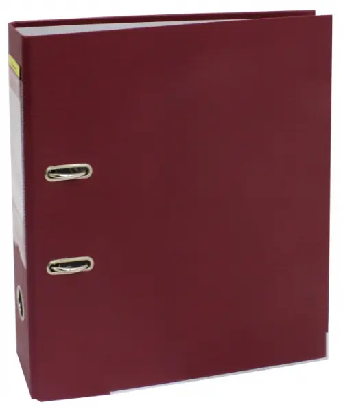 Папка-регистратор "Silwerhof", цвет: бордовый, A4, 75 мм, арт. 355021-27