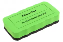 Стиратель для досок магнитный "Silwerhof", цвет: зеленый, 10,7x5,7x2 см, арт. 659004-02