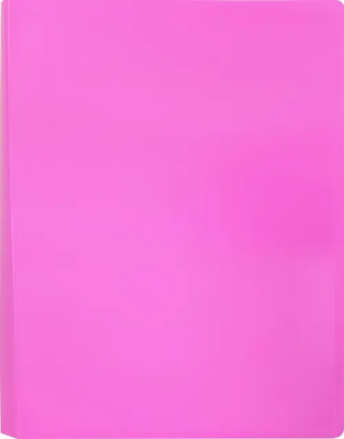 Папка с металлическим пружинным скоросшивателем и внутренним карманом Бюрократ "Double Neon", цвет: розовый, A4, арт. DNE07PPINK