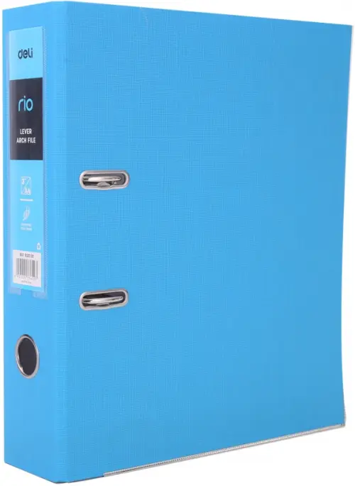 Папка-регистратор Deli, цвет: синий, A4, разборная, 75 мм, арт. EB20130