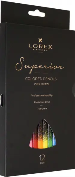 Карандаши цветные "Pro-Draw Superior", 12 цветов