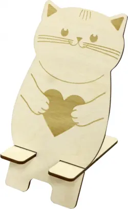 Подставка для телефона "Котик с сердечком", 8,6x13 см
