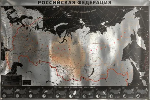 Интерьерная карта Российской Федерации (SILVER) - 