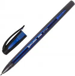 Ручка шариковая масляная Brauberg "Bomb GT", цвет чернил синий, прорезиненный сине-черный корпус, узел 0,7 мм, линия письма 0,35 мм