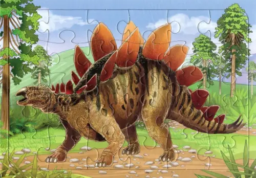 Планшетный пазл. Стегозавр, 30 элементов, 92.00 руб