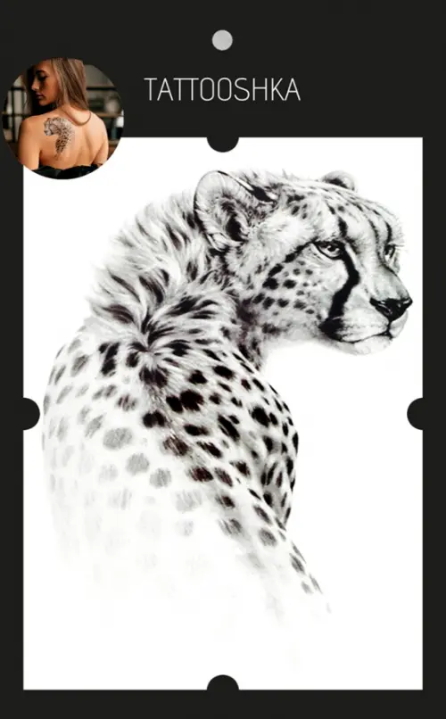 Временная татуировка "Леопард"