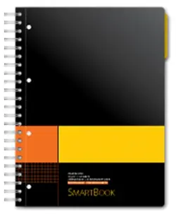 Бизнес-тетрадь. Smartbook, А4, 120 листов в клетку, черный