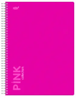 Тетрадь "Pink" 96 листов, А4, клетка, с пластиковой линейкой-разделителем