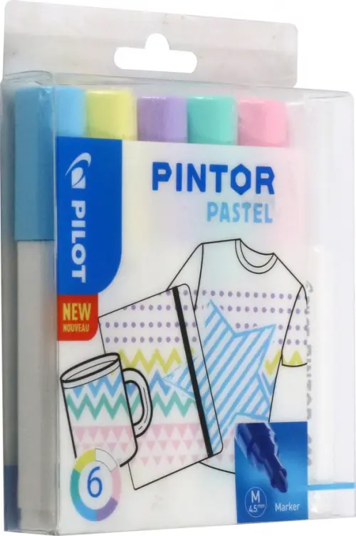 Набор маркеров "Pintor Pastel", 6 цветов
