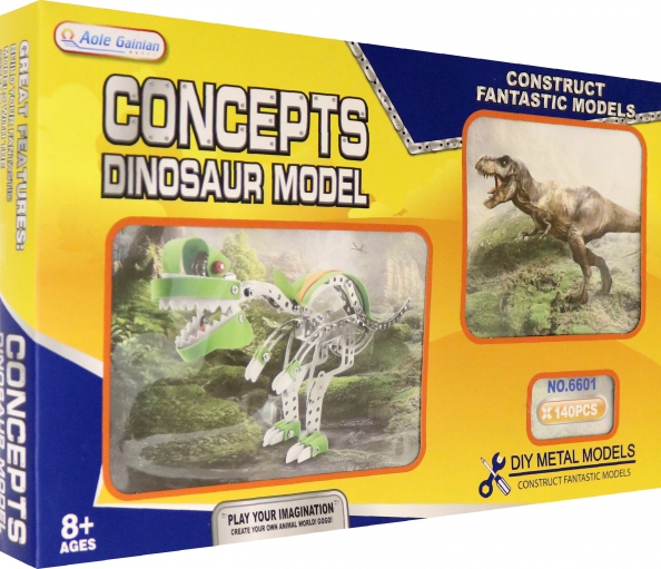 Металлический конструктор "Динозавр 1", 140 деталей