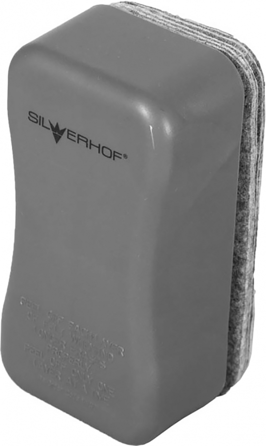Стиратель для досок "Silwerhof", цвет: серый, 4,2х5х9,5 см, арт. 659003-02