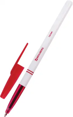 Ручка шариковая "Офисная", 0,1 мм, красная