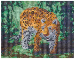 Алмазная мозаика "Леопард", 25х30 см