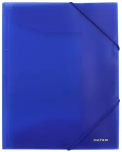 Папка на резинке, синяя (M-2753-70)