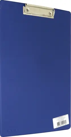 Папка-планшет А4 ПВХ синий прижим (4201-07)
