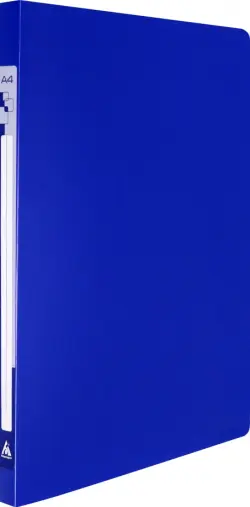 Папка с металлическим зажимом (A4, пластиковая, синий), PZ05CBLUE