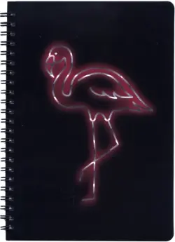 Записная книжка Фламинго, А5, 40 листов, клетка, пружина