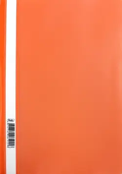 Папка-скоросшиватель, пластиковая, прозрачная, А4, оранжевая (ASp_04316)
