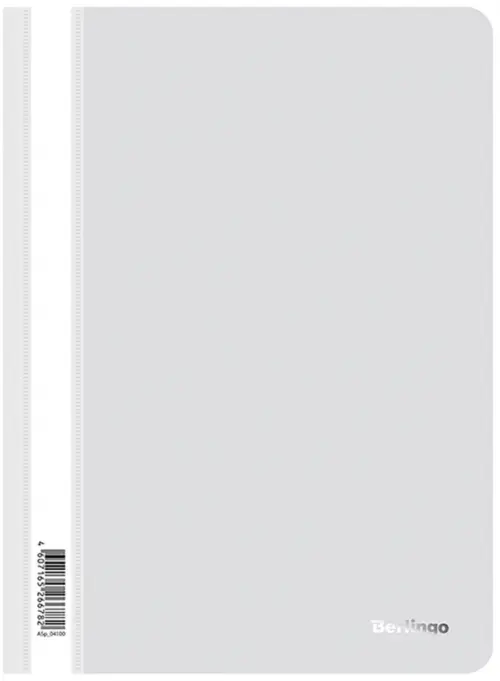 Папка-скоросшиватель, А4, белая с прозрачным верхом (количество товаров в комплекте: 10)