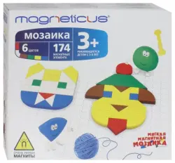 Мозаика 3+ (6 цветов, 174 элемента)