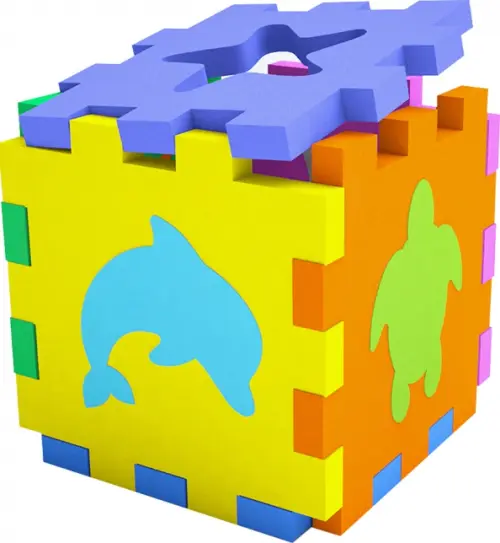 Развивающая игра Кубик-сортер "Подводный мир"