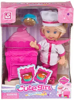 Игровой набор Cute Girl с куколкой, поварёнок